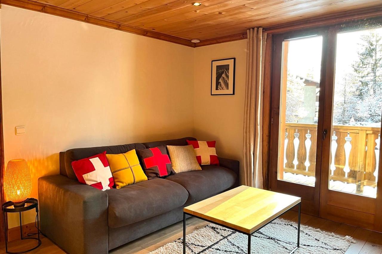 Chic And Cosy Apt With Balcony In Megève Zewnętrze zdjęcie